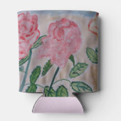 Abstrakte Rose im Sommer Dosenkühler (Rückseite)