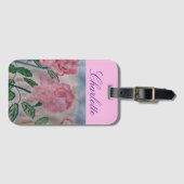 Abstrakte Rose im Sommer Gepäckanhänger (Vorderseite (Horizontal))