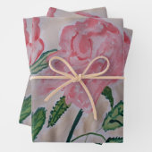 Abstrakte Rose im Sommer Geschenkpapier Set (Beispiel)