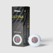 Abstrakte Rose im Sommer Golfball (Verpackungen)