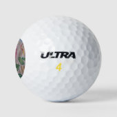 Abstrakte Rose im Sommer Golfball (Logo)
