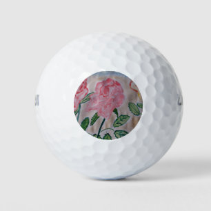 Abstrakte Rose im Sommer Golfball