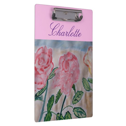 Abstrakte Rose im Sommer Klemmbrett (Rechts)