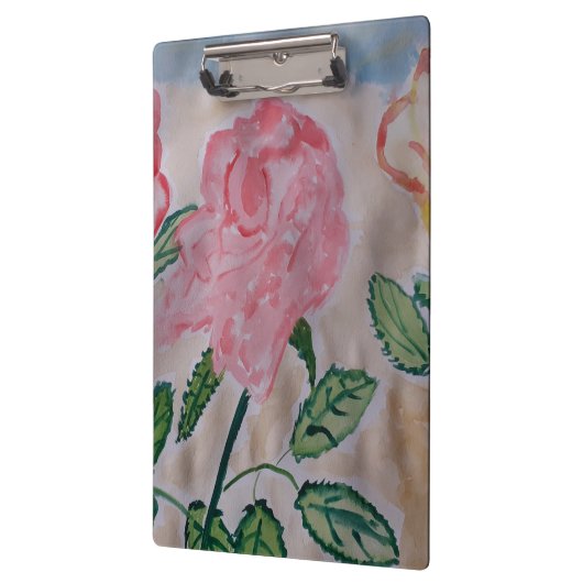 Abstrakte Rose im Sommer Klemmbrett (Links)