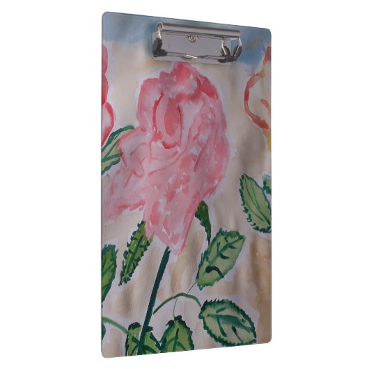 Abstrakte Rose im Sommer Klemmbrett (Rechts)