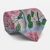 Abstrakte Rose im Sommer Krawatte (Gerollt)
