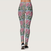 Abstrakte Rose im Sommer Leggings (Rückseite)