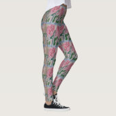 Abstrakte Rose im Sommer Leggings (Rechts)