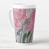 Abstrakte Rose im Sommer Milchtasse (Linke Ecke)
