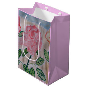 Abstrakte Rose im Sommer Mittlere Geschenktüte