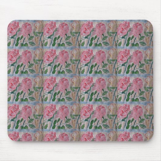 Abstrakte Rose im Sommer Mousepad (Vorne)