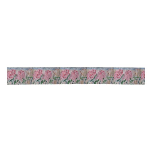 Abstrakte Rose im Sommer Ripsband (Vorderseite)