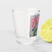 Abstrakte Rose im Sommer Schnapsglas (Links)