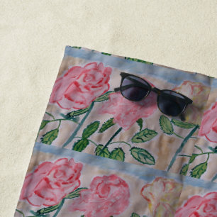 Abstrakte Rose im Sommer Strandtuch