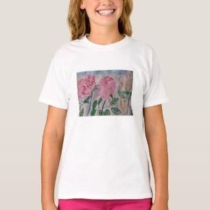 Abstrakte Rose im Sommer T-Shirt