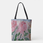 Abstrakte Rose im Sommer Tasche (Rückseite)
