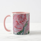 Abstrakte Rose im Sommer Tasse (Links)