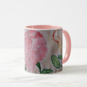 Abstrakte Rose im Sommer Tasse (VorderseiteRechts)