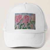 Abstrakte Rose im Sommer Truckerkappe (Vorderseite)