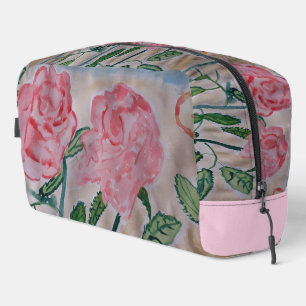 Abstrakte Rose im Sommer Waschbeutel