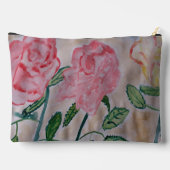 Abstrakte Rose im Sommer Zubehörtasche (Rückseite)