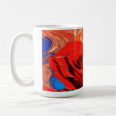 Abstrakte Rose Kaffeetasse (Links)
