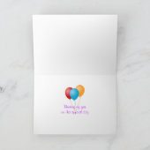 Abstrakte Rose Karte (Innenseite)