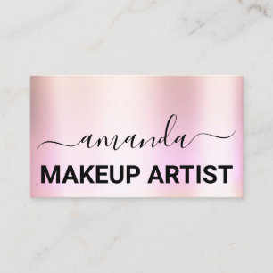 Abstrakte Rose Minimalismus für Lash Care Makeup- Visitenkarte