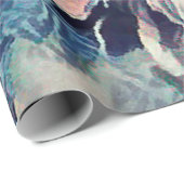 Abstrakte Rose mit Pinseltextur bedrucken beige Geschenkpapier (Rolleneckpunkt)