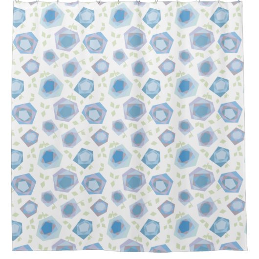 Abstrakte Rose Muster Duschvorhang (Vorderseite)