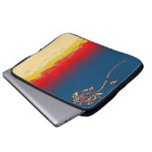 Abstrakte Rose Notebook-Sieb Laptopschutzhülle (Vorne Knopf)