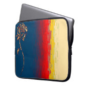 Abstrakte Rose Notebook-Sieb Laptopschutzhülle (Vorderseite Links)