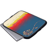 Abstrakte Rose Notebook-Tasche Laptopschutzhülle (Vorne Knopf)