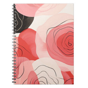 abstrakte Rose Notizblock