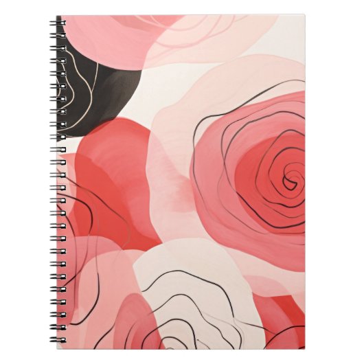 abstrakte Rose Notizblock (Vorderseite)
