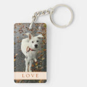 Abstrakte Rose (Orange) Akryllischer Schlüsselanhä Schlüsselanhänger (Rückseite)