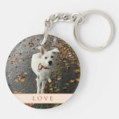 Abstrakte Rose (Orange) Akryllischer Schlüsselanhä Schlüsselanhänger (Rückseite)