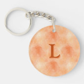 Abstrakte Rose (Orange) Akryllischer Schlüsselanhä Schlüsselanhänger (Vorderseite)