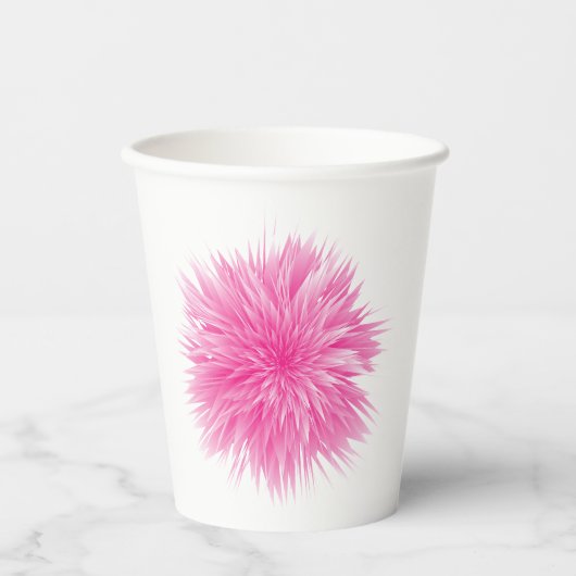 Abstrakte Rose Pappbecher (Vorderseite)