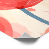 Abstrakte Rose Poster (Ecke)