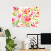 Abstrakte Rose Poster (Heimbüro)