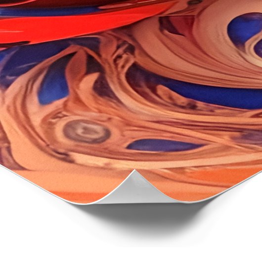 Abstrakte Rose Poster (Ecke)