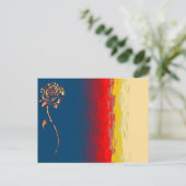 Abstrakte Rose Postkarte (Stehend Vorderseite)