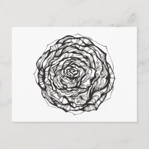 Abstrakte Rose Postkarte
