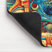 Abstrakte Rose Priesterin Hexerei Kunst Mousepad (Ecke)