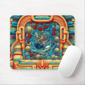 Abstrakte Rose Priesterin Hexerei Kunst Mousepad (Mit Mouse)