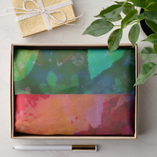 Abstrakte Rose Seidenpapier (Geschenk)