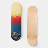 Abstrakte Rose Skateboard Deck (Vorderseite)