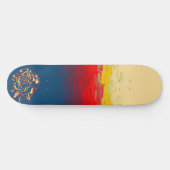 Abstrakte Rose Skateboard Deck (Horizontal)