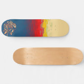 Abstrakte Rose Skateboard Deck (Horizontal)
